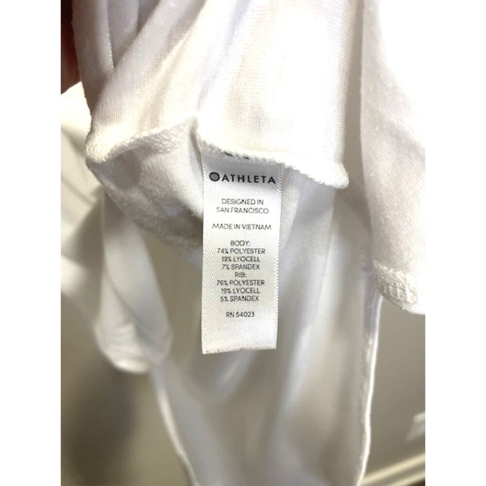 Athleta Set of 2 Tanks White Cotton Breathable Athletic Tops Size XL - Picture 10 of 12